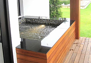 Jacuzzi / bubble seat in the Koh Mak Retreat Jacuzzi Villa's